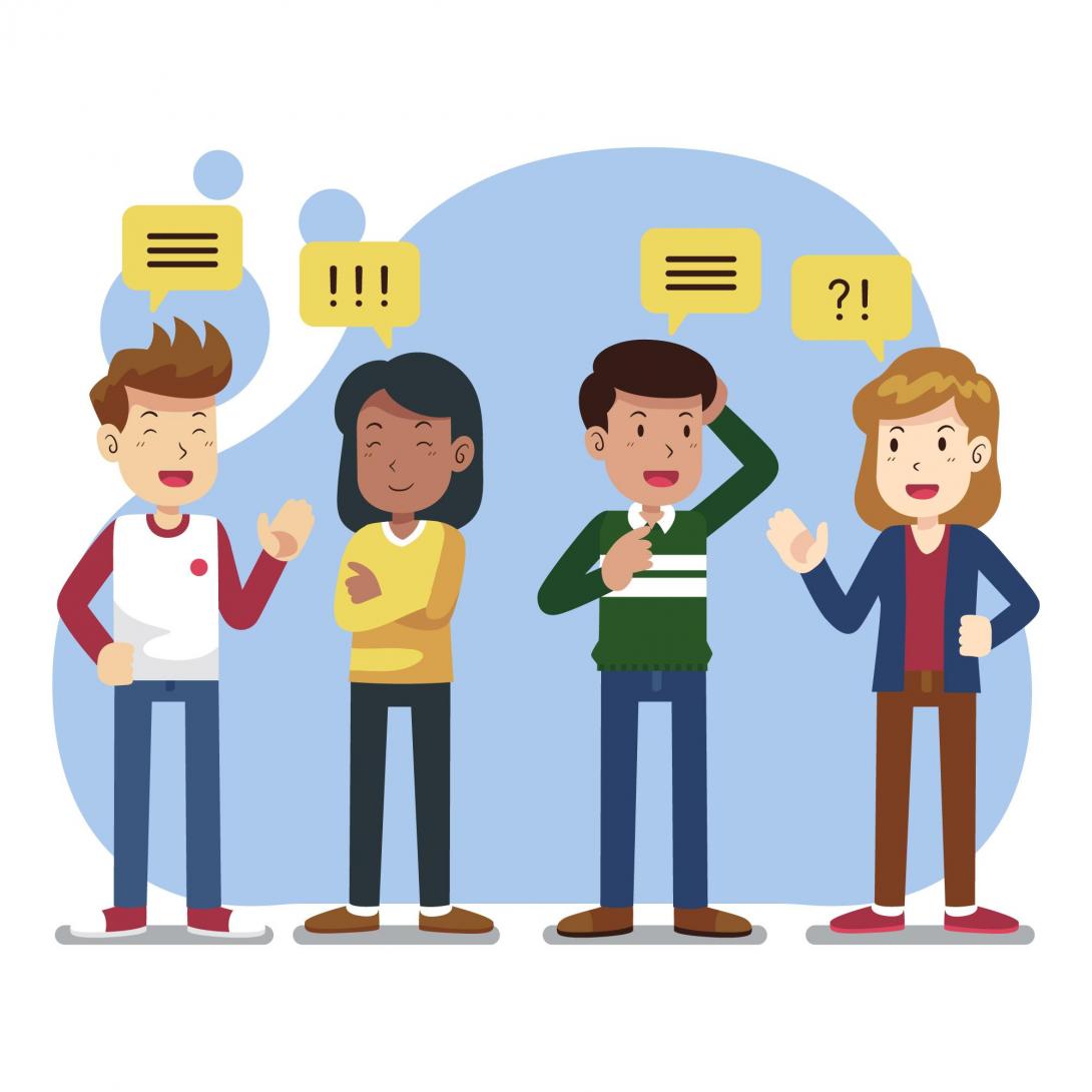 Maestros y familia buscando metas comunes